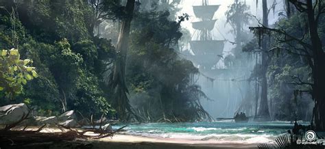 Assassins Creed IV Black Flag Concept Art By Martin Deschambault