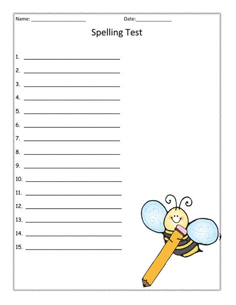 Printable 3rd Grade Spelling Worksheets