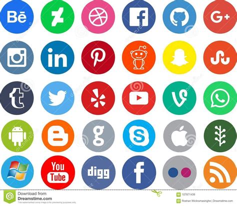 Networking Social Media Apps Editorial Stock Image Illustration Of