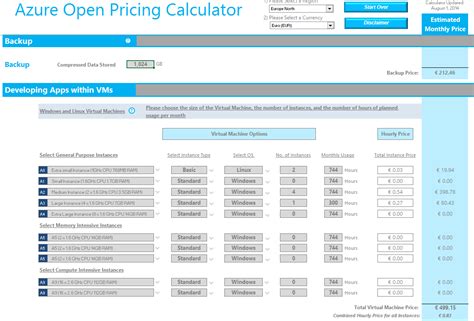 Azure Application Gateway Pricing Calculator - Azure Pricing Spreadsheet | Spreadsheets