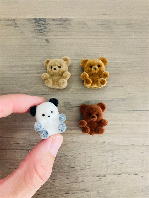 Miniature Teddy Bear Choose From Brown Panda Light Etsy