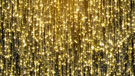 Gold Glitter Rain Texture On Dark Stock Footage Video 100 Royalty