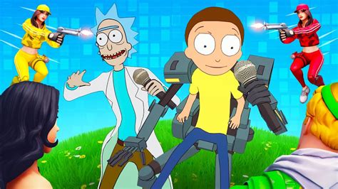 Rick And Mortys Impossible Challenge Fortnite Youtube