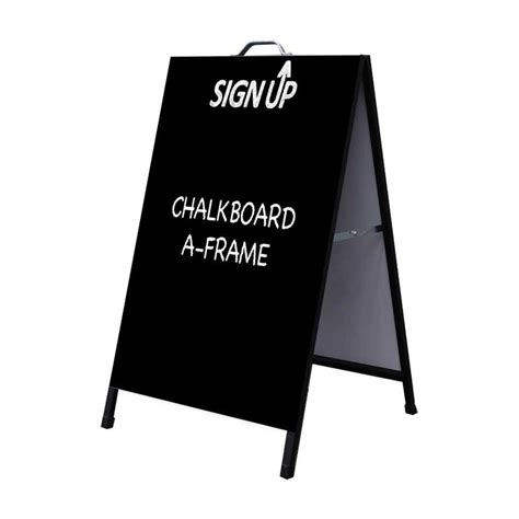 A Frame Signs With Chalkboard