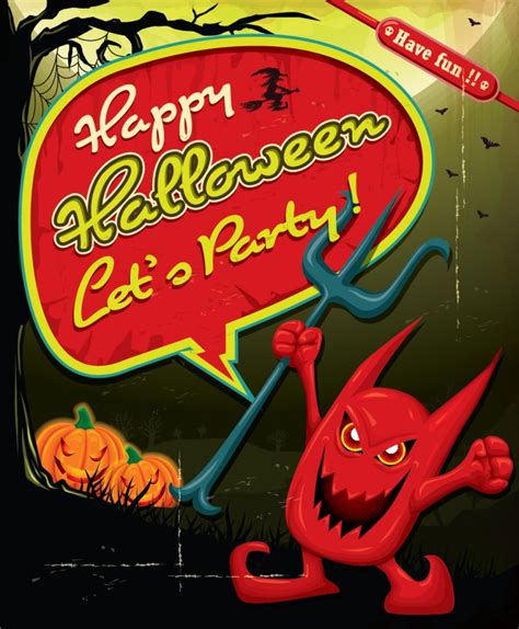 Download 5 Free Halloween Party Vector Designs