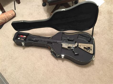This is not the kind of thing you think of when you hear gun joke. we think you'll still laugh. My DIY Guitar Gun Case