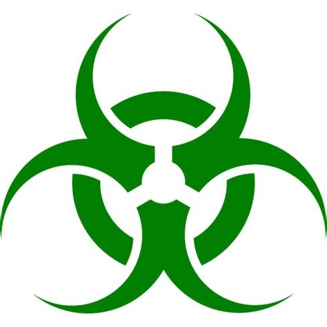Green Biohazard Icon Free Green Sign Icons