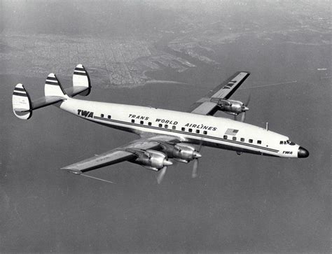 Twa Lockheed Connie Constellation 4 Prop Tri Rudder Tail Twafly