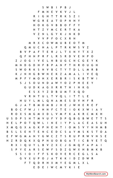 Snowman Word Search