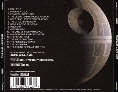 Soundtrack Covers Star Wars Episode 4 A New Hope Remastered John