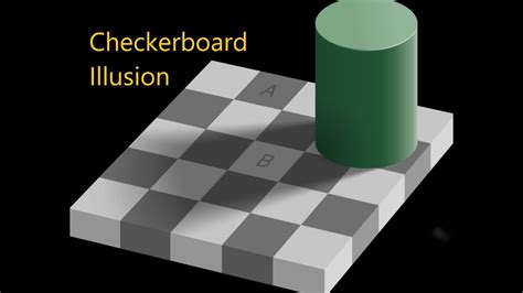 Checkerboard Illusion Illusion Edward Adelson Awesome Illusion