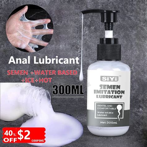 Sex Lubricant Water Base Semen Lube For Women Men Anal Lubricants Vaginal Exciter Oil Orgasm Gel