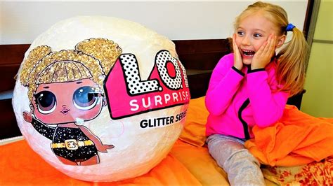 Lol Surprise Doll Giant Ball Glitter Series Unboxing Youtube