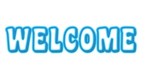 Welcome Blue Text Png Png Play
