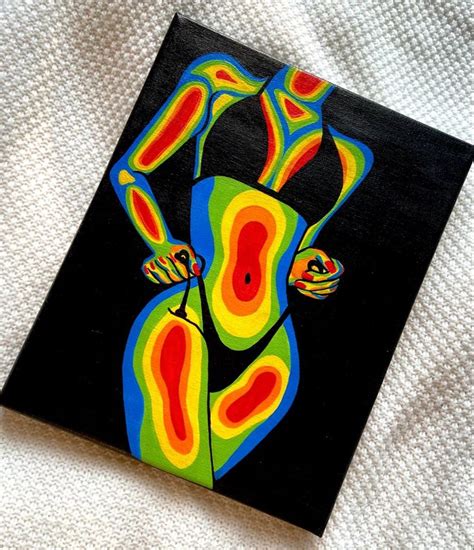 Body Thermal Painting In Small Canvas Art Canvas Art Projects