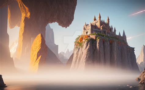 Foggy Castle On A Mountain Top By Uagami On Deviantart