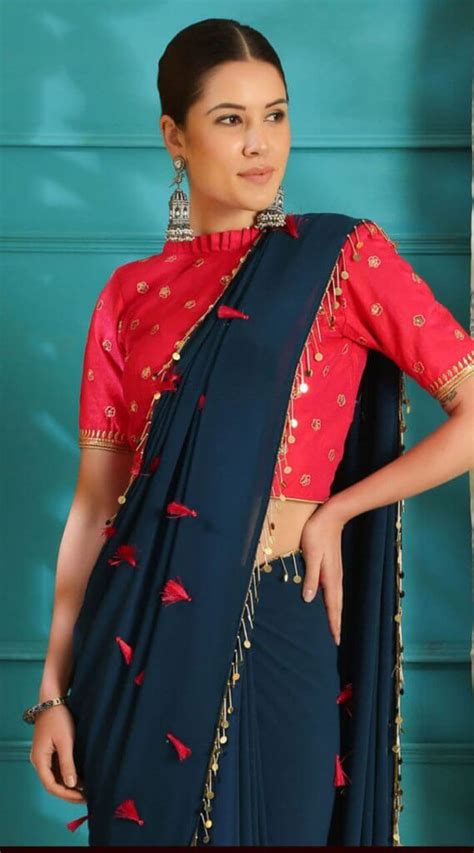 High Neck Blouse Designs For Sarees Indian Fashion Mantra