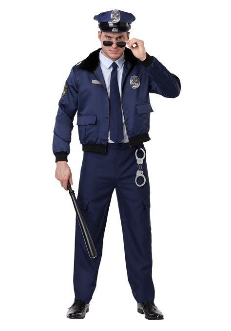 deluxe blue cop men s costume