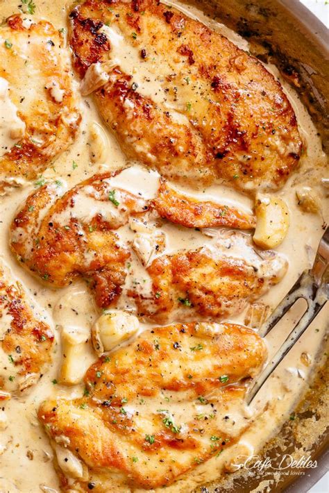 When you're stuck in a dinnertime rut, reach for chicken breast. Creamy Garlic Chicken Breasts - Cafe Delites | Recipes ...