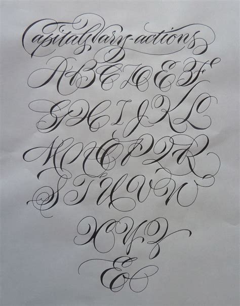 Image Result For Copperplate Capital Flourishes Tattoo Lettering