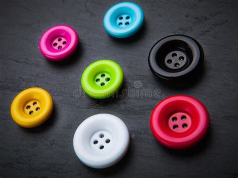 Brightly Colored Sewing Buttons Stock Image Image Of Buttons Border