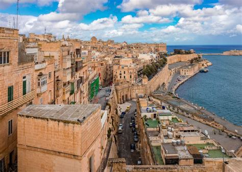 Valletta Skyline From Above Malta Editorial Photography Image Of