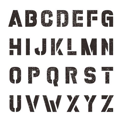 10 Best Medium Alphabet Stencils Printable Printablee Com Riset