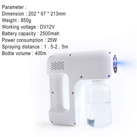 Rechargeable Electric Battery Ulv Fogger Machine Portable Nanos Steam