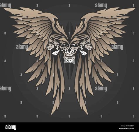 Skull And Wings Tattoo Hi Res Stock Photography And Images Alamy