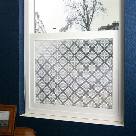 Stick Pretty Damask Privacy Window Film And Reviews Wayfair