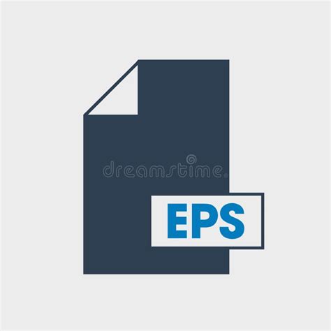 Encapsulated Postscript Eps File Format Icon Stock Vector
