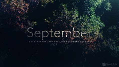 🥇 Multicolor Calendar September Wallpaper 122010