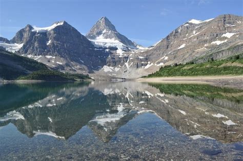 The Matterhorn Of The Rockies Mt Assiniboine Reflected In Lake Magog