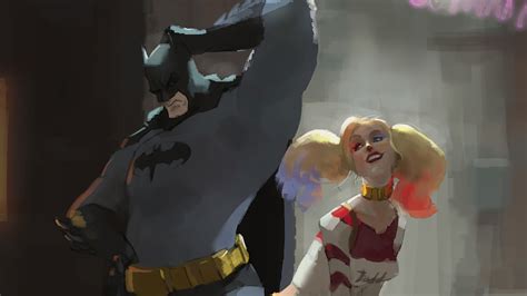 Batman With Little Harley Quinn Hd Superheroes 4k Wallpapers Images