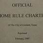 What Is A Home Rule Charter