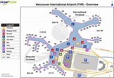 Vancouver international airport map - Vancouver airport departures map ...
