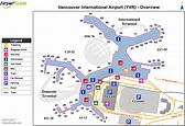 Mapa del aeropuerto de Vancouver: terminales y puertas del aeropuerto ...