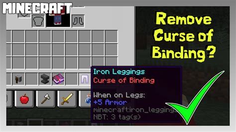 Minecraft Can You Remove Curse Of Binding YouTube