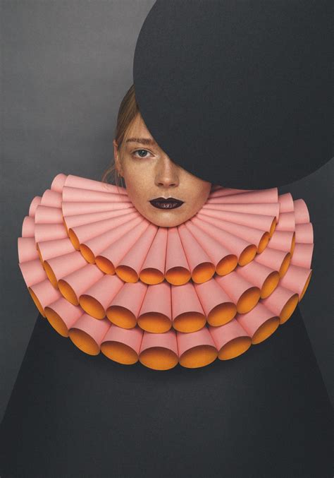Playful Portraits With Paper Art Fashion Portrait Paper Fashion Paper Art
