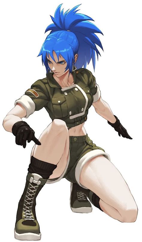 Leona Heidern 자세 웹툰 그림