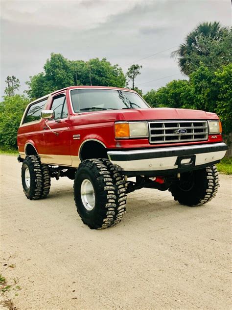 1988 Ford Bronco Eddie Bauer Lifted 4x4 Only 68k Miles No Reserve