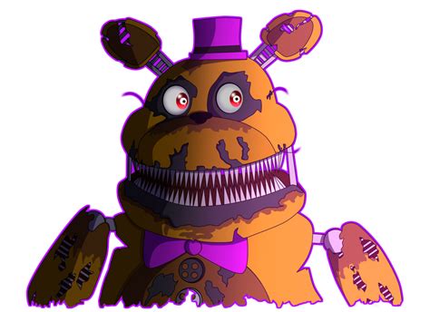 Nightmare Fredbear Fnaf 4 Fan Art By Pixeliada On Deviantart