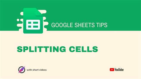 How To Split Cells In Google Sheets Youtube