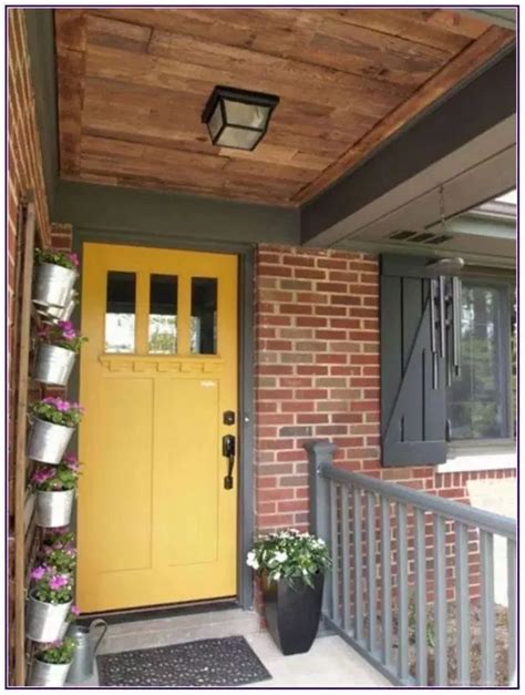 13 Fantastic Yellow Brick Home Decor Ideas For Front Door Lmolnar