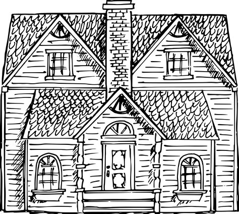 Farmhouse Clipart Drawing Picture Farmhouse Clipart Drawing