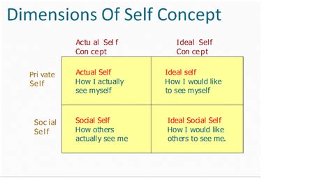Dimensions Of Self Concept Self Concept Self Nursing School Projects