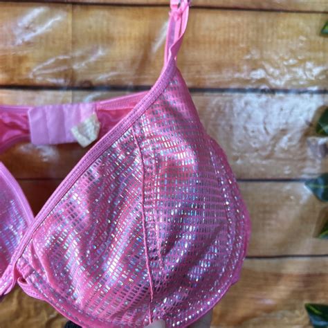 vintage disco ball hot pink bra size 36d ebay