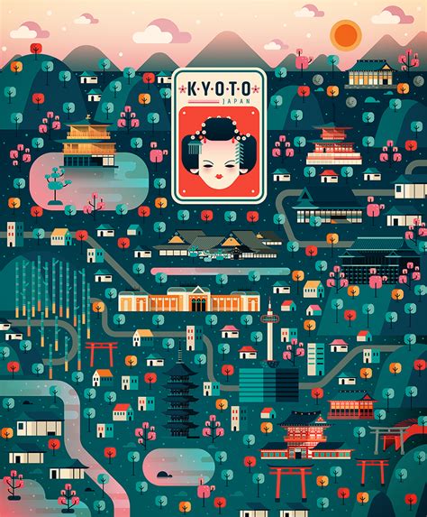 The map providing you the accurate geographic location, towns, important places, roads, highways, airports, hotels and tourist attractions in kyoto, japan. @aldocrusher | Kyoto map, Kyoto, City maps