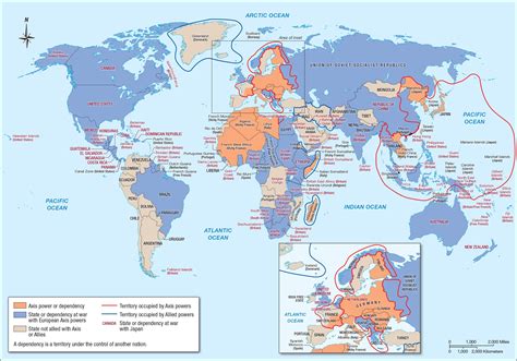World War Ii World Map Map