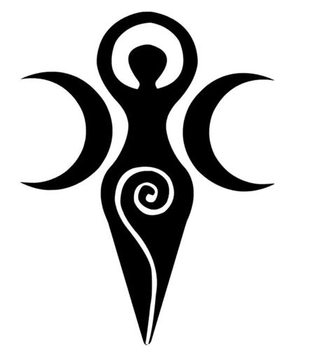 Moon Goddess Decal Conical Spiral Goddess Fertility Goddess Etsy